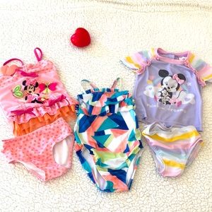 Disney/Gymboree 12-18 months/2T swimsuit bundle
